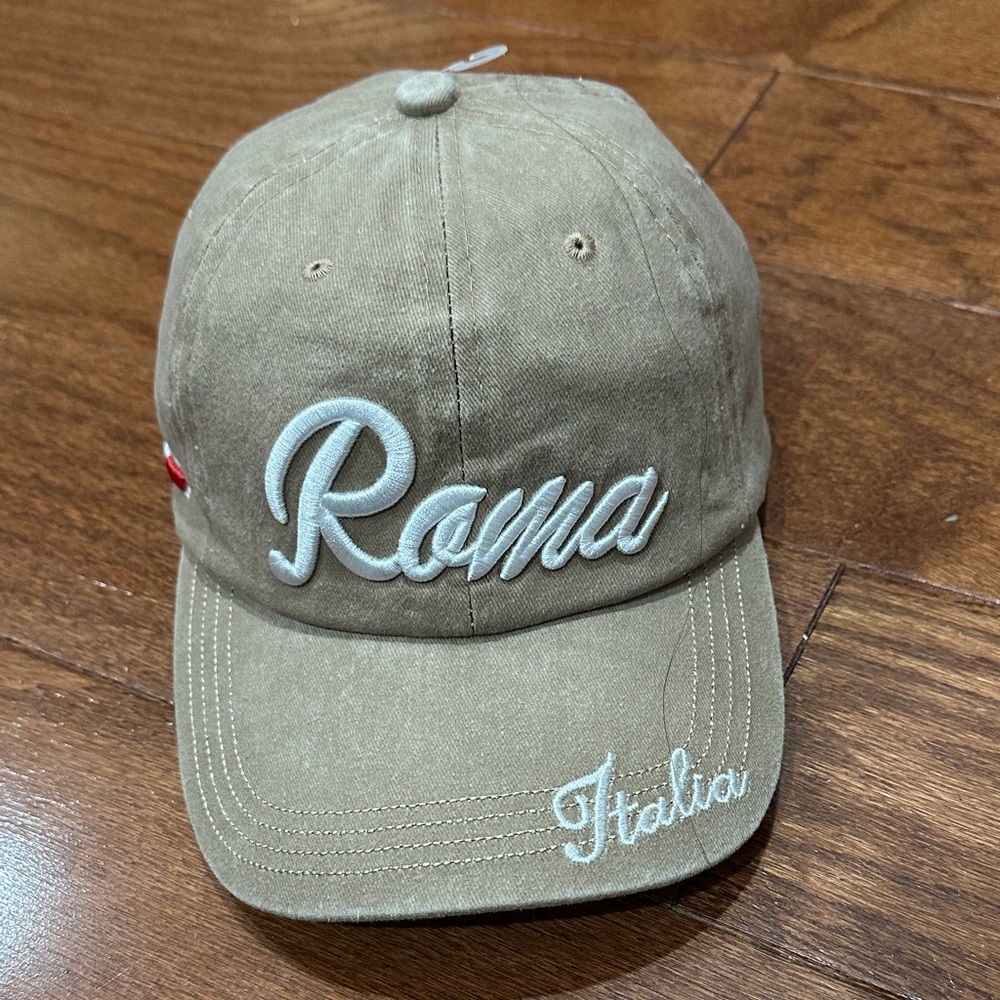 Carolina & Co Roma Italia Tan Baseball Cap